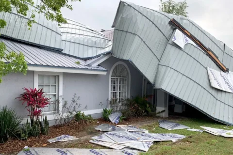 How to Repair Shingles Blown Off a Roof